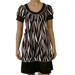 Purple & Black Mini DressSZ S